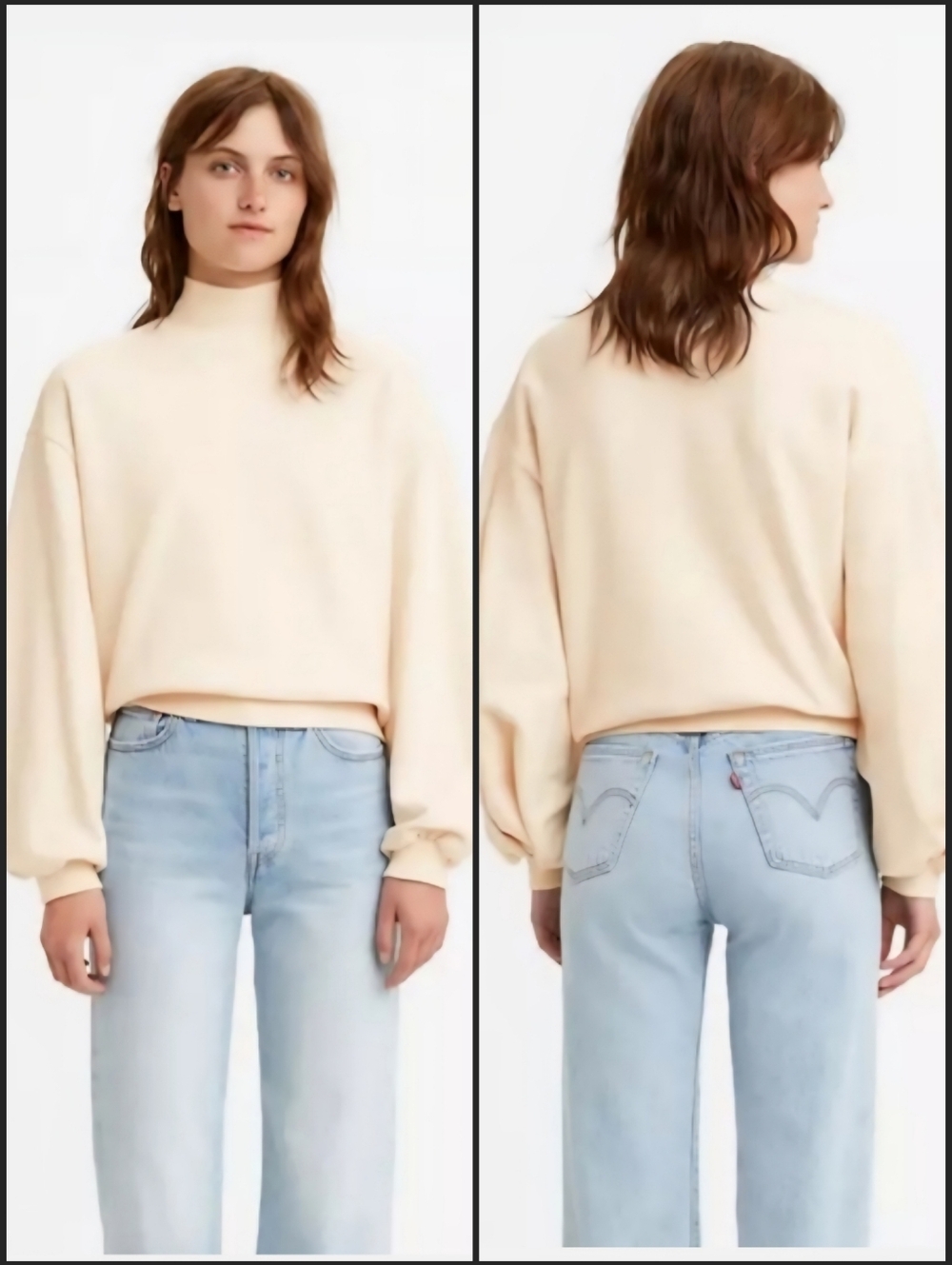 Levi's Indio Sweatshirt Buttercream size XL